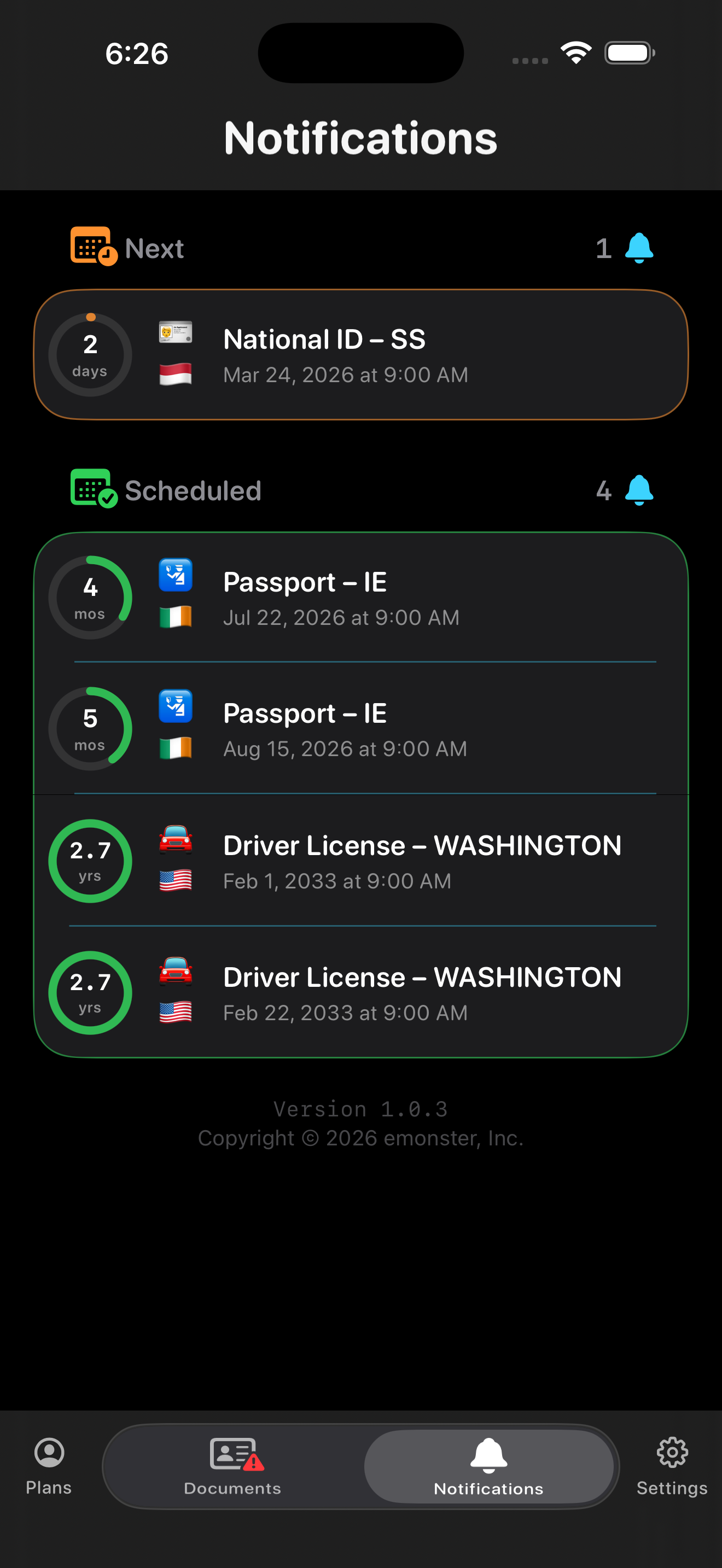 Notifications